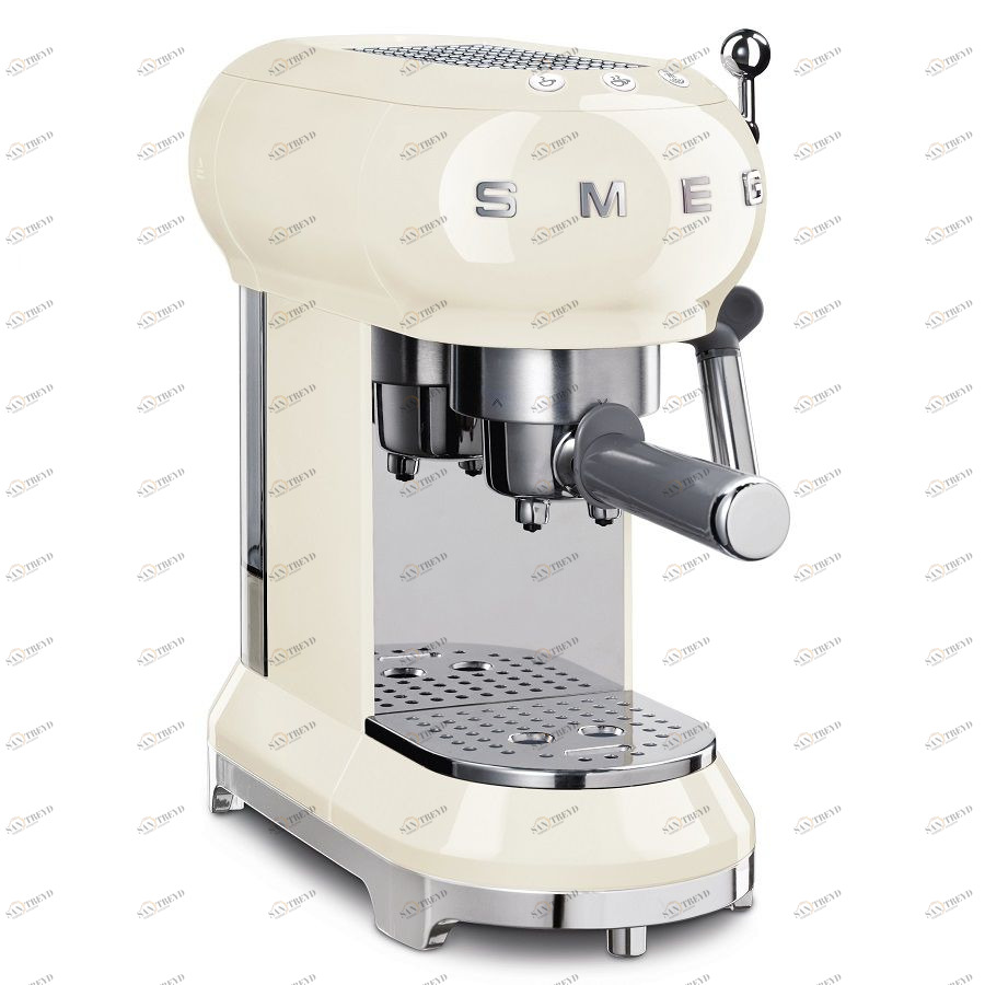 Кофемашина-эспрессо Smeg, кремовая ECF01CREU