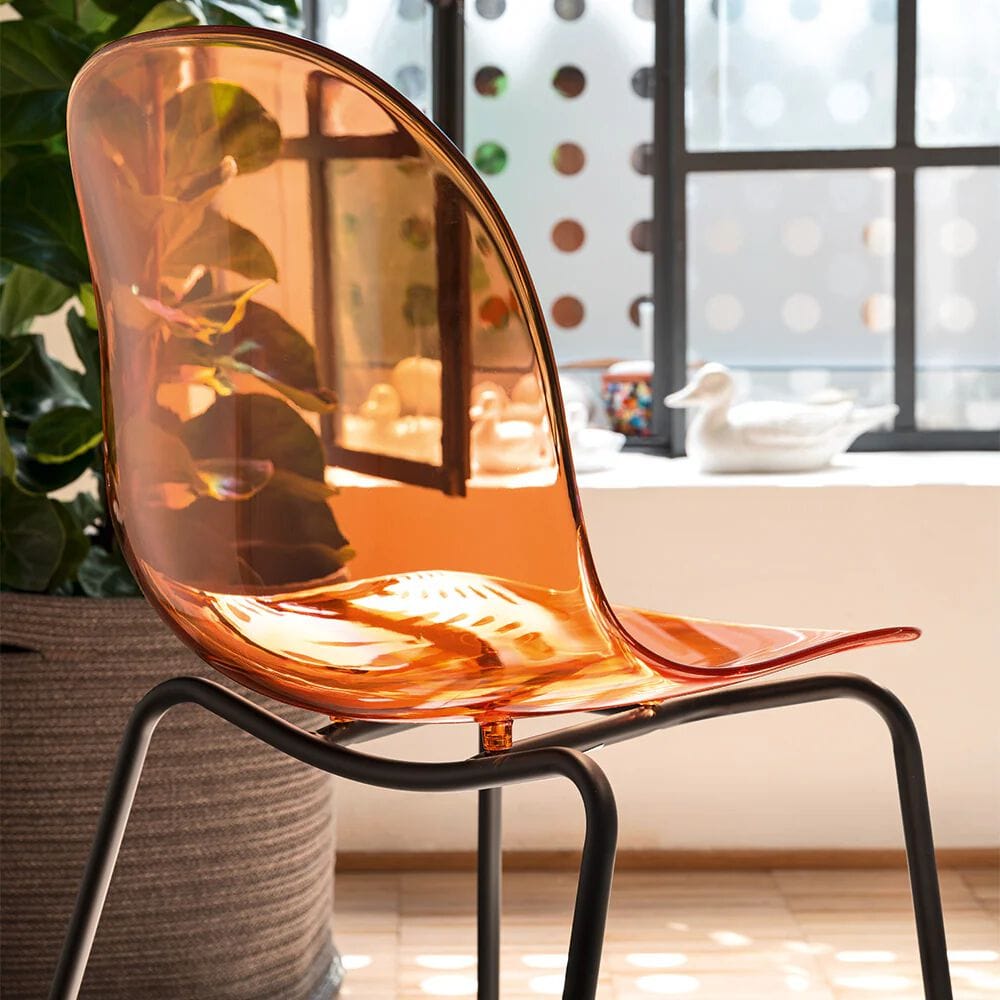 Стул с поликарбонатной оболочкой и металлическими ножками Connubia Академия ARCH-00027451 - Вид №4