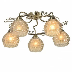 Потолочная люстра IDLamp Verity 286/5PF-Oldbronze IDLAMP VERITY 183464 Белый