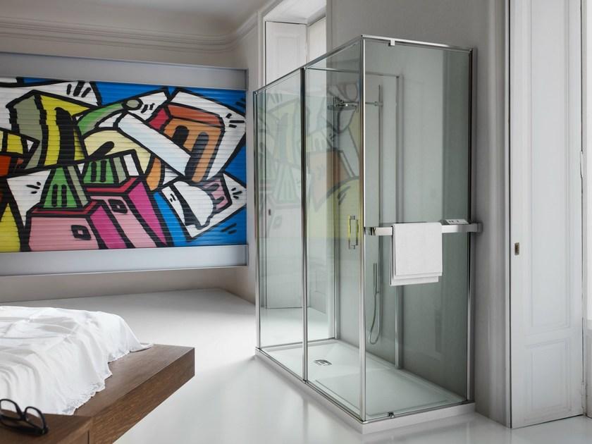 VISMARAVETRO Лучистая стена для душа из закаленного стекла Parete radiante sun-id-1489417 - Вид №1