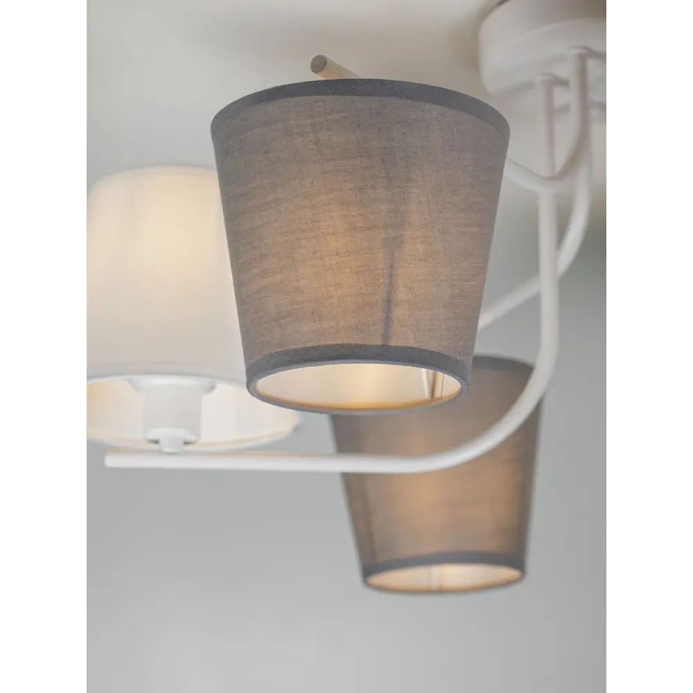 Люстра потолочная Chris 3154-306 6 ламп 18 м² цвет белый Rivoli STLM-2015689 - Вид №7