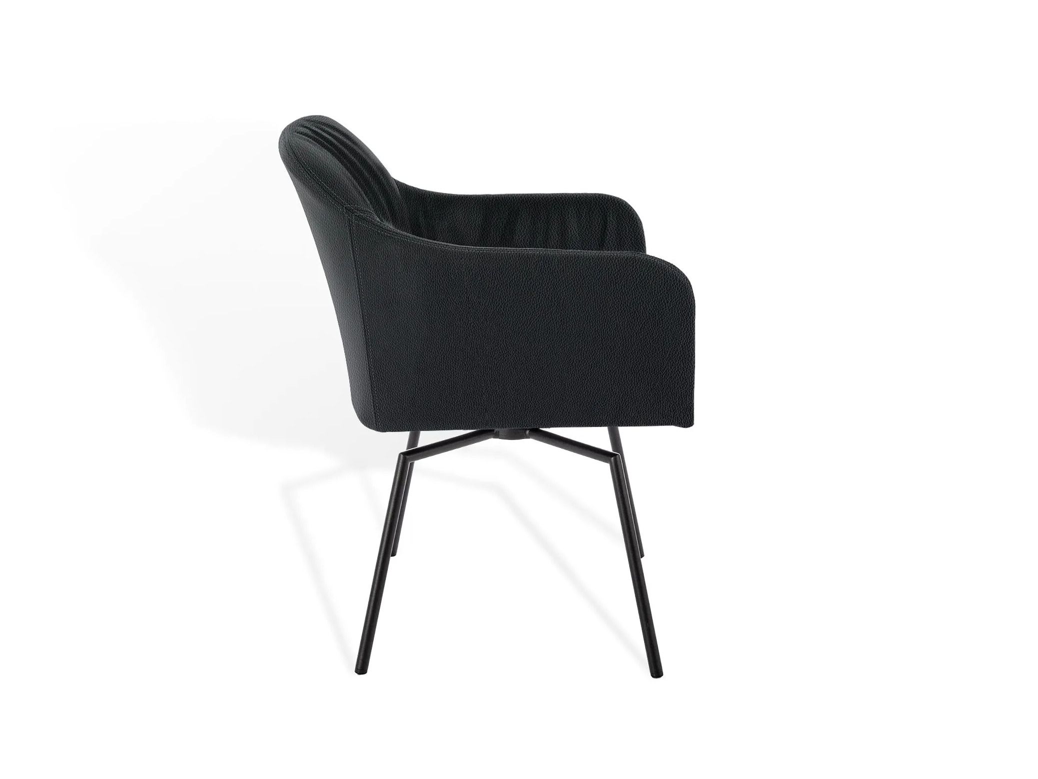 Мягкий стул с подлокотниками и крестообразной рамой KFF Youma Casual ARCH-00141105 - Вид №5