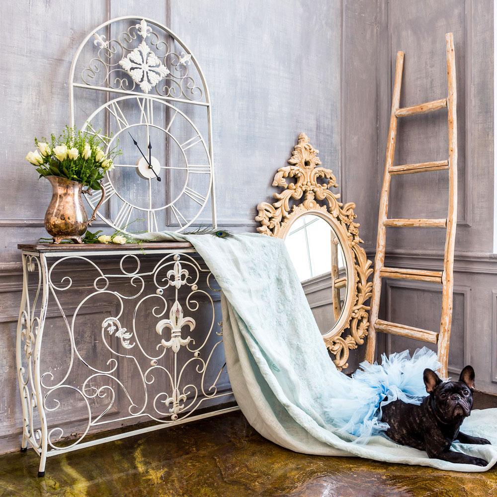 5373 Часы «Кружево небес» (белый антик) Object Desire  - Вид №1