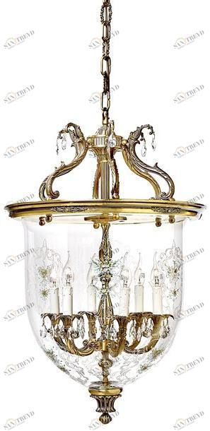 Possoni Illuminazione Атласный фонарь со стеклом и кристаллами swarovski® Victoria 1975/6