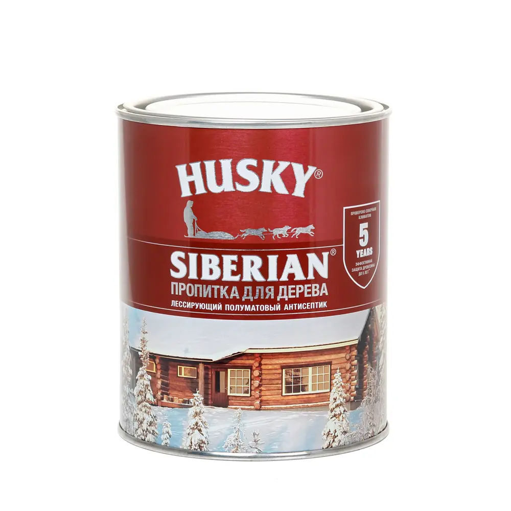 Husky Siberian - Декоративно-защитная пропитка для дерева 0,9 л 84392090 STLM-0049107 - Вид №1