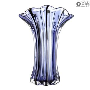 3868 ORIGINALMURANOGLASS Ваза Сиреневая - муранское стекло OMG 28 см