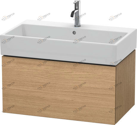 LC617705252 L-Cube Тумбочка подвесная Европейский дуб, декор Duravit