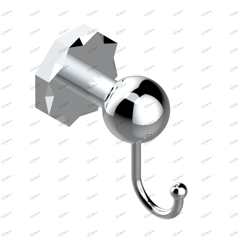 U2R-511 Вешалка с крючком Thg-paris Nihal porcelaine verte Хром U2R-511 CAT.A