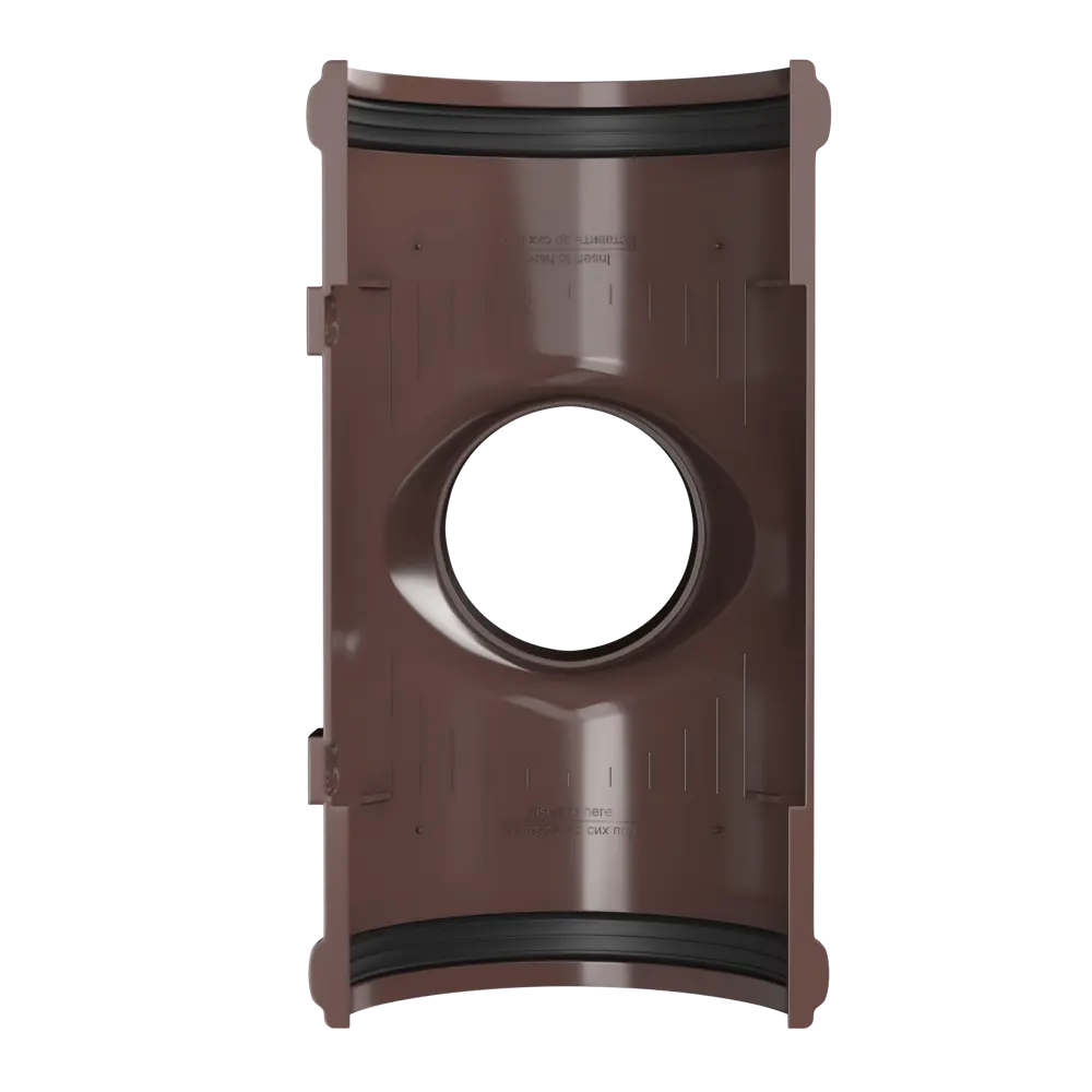 Воронка желоба центральная 82 мм цвет коричневый ТЕХНОНИКОЛЬ STLM-2023068 - Вид №2