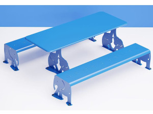 Металлический стол для пикника