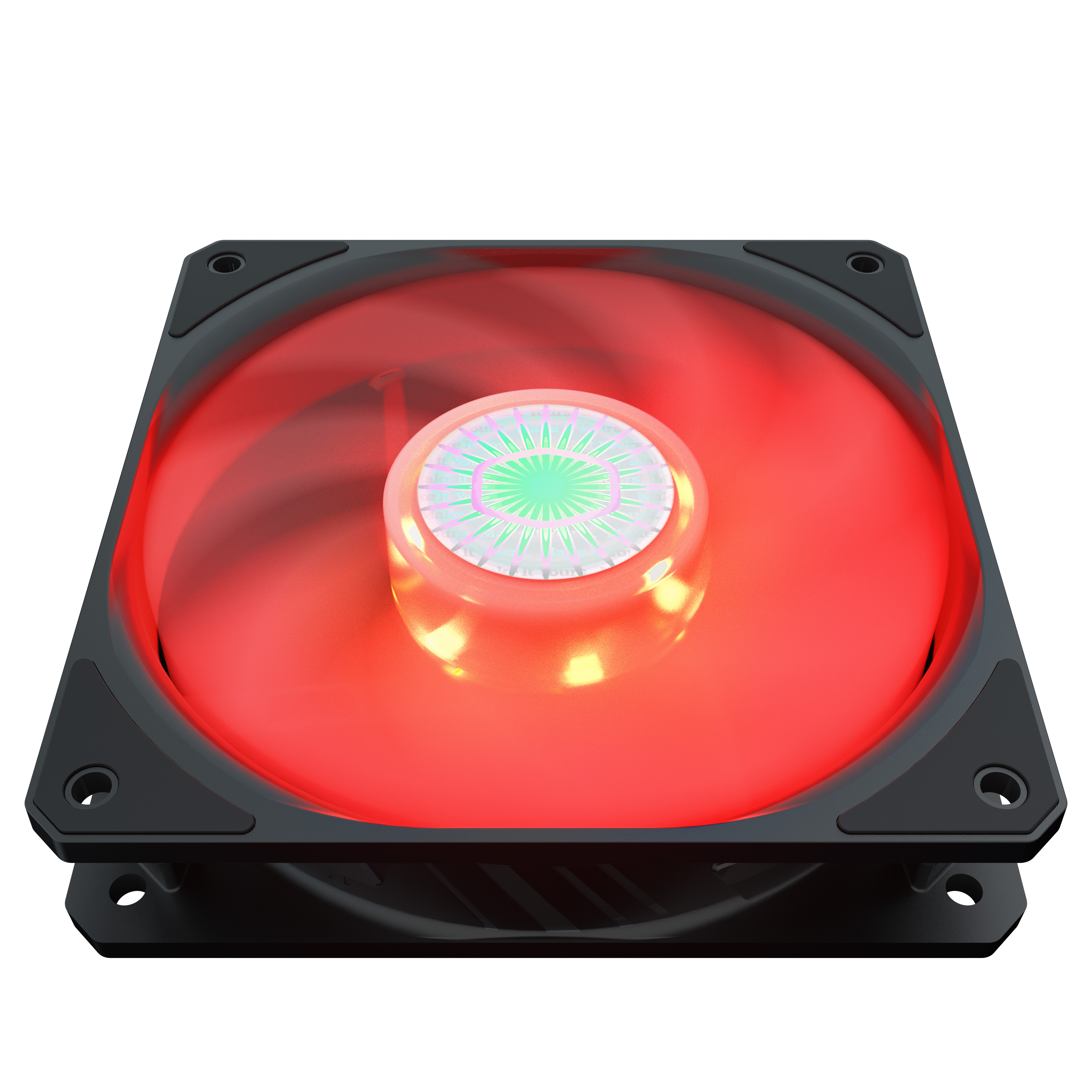 MFX-B2DN-18NPR-R1 case cooler sickleflow 120 red led fan, 4pin Cooler Master Santreyd  - Вид №3