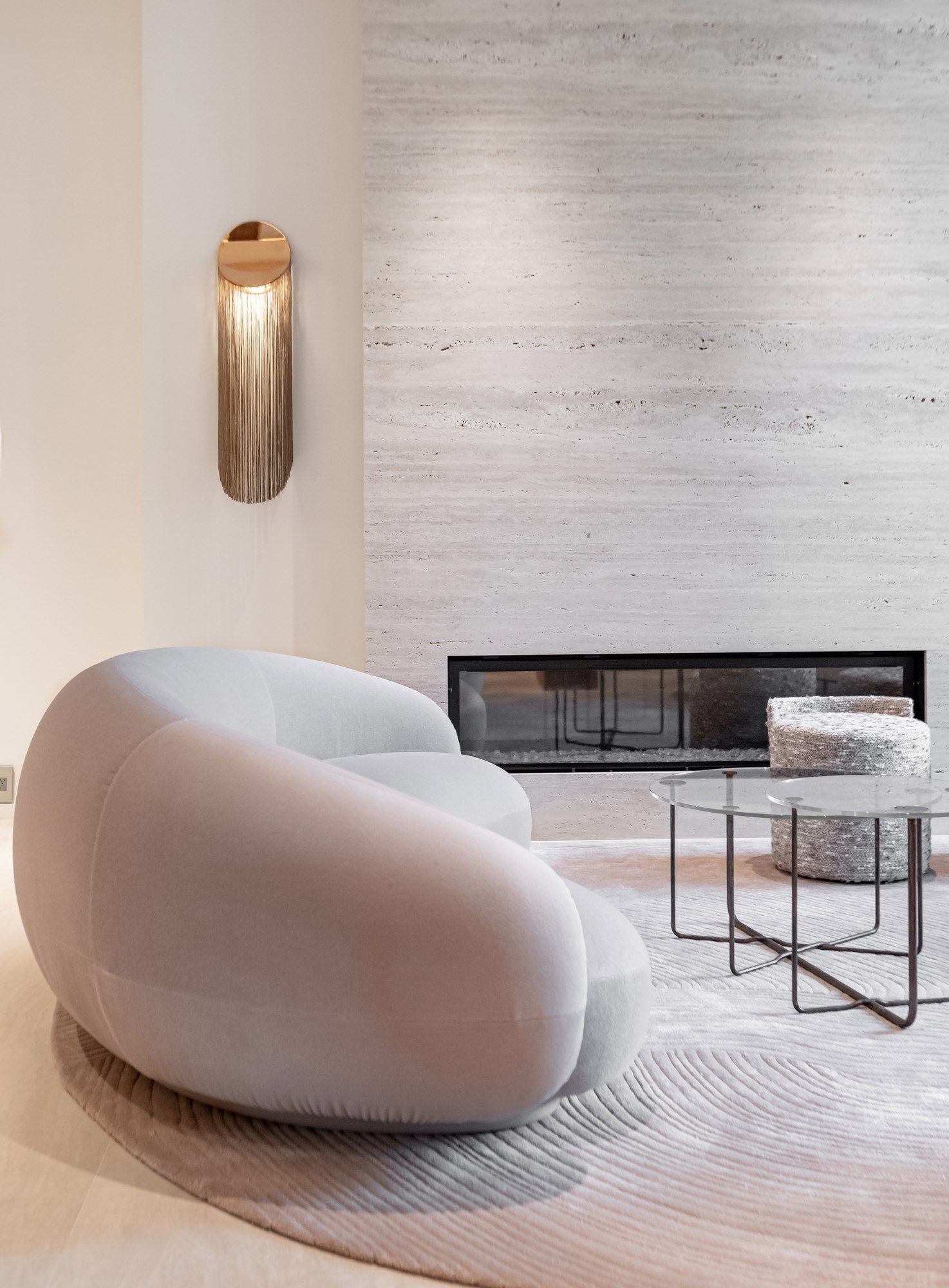 Район бахромой стальной светодиодный настенный светильник Darmes Cé ARCH-00063498 - Вид №15