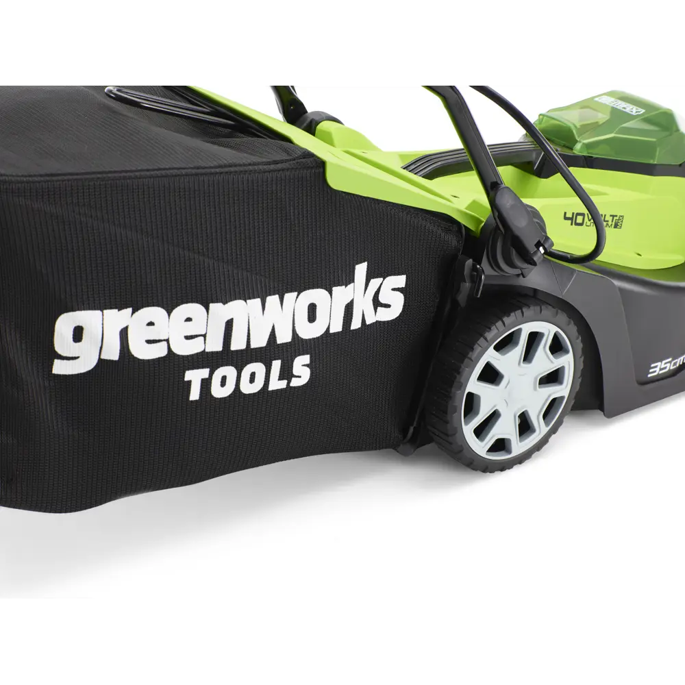 Газонокосилка аккумуляторная GreenWorks 2501907 40 В 35 см АКБ и ЗУ не входит в комплект STLM-2157037 - Вид №2
