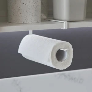 Держатель для кухонных бумажных полотенец KONSENSA 9.8 см сталь цвет белый