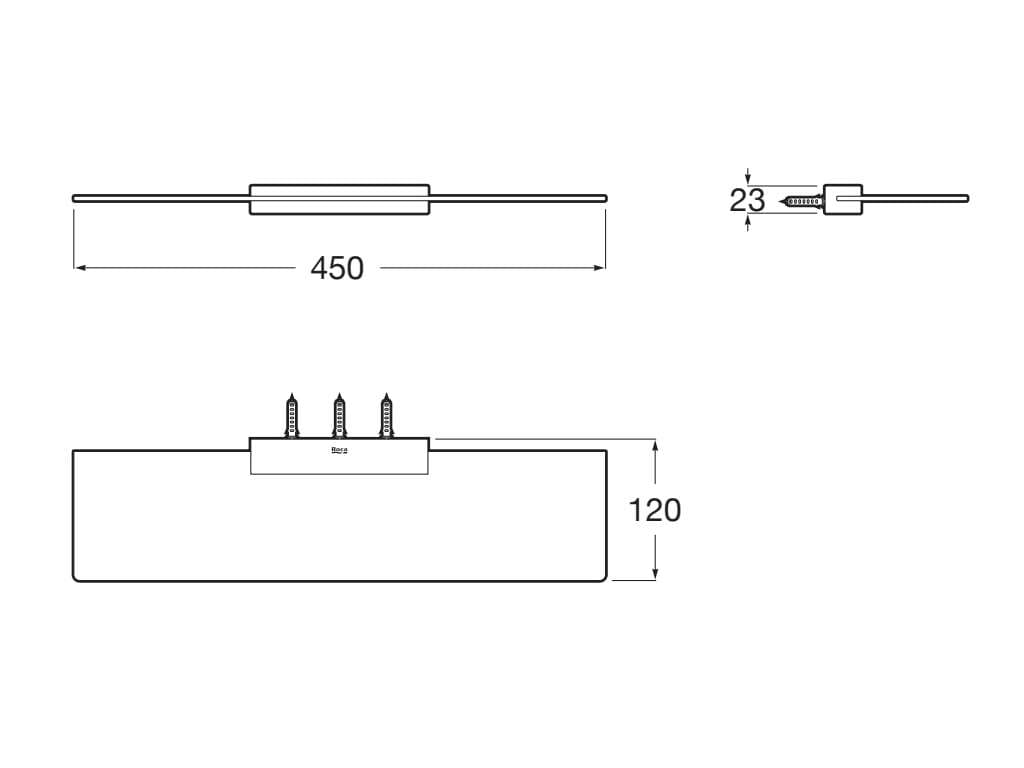 Стеклянная полка для ванной Roca Hotels ARCH-00086666 - Вид №3
