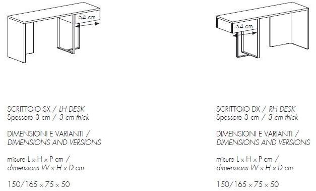 Novamobili Письменный стол с ящиками sun-id-1401258 - Вид №2