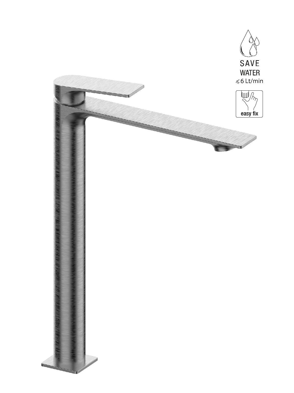 Высокий однорычажный смеситель для раковины Rubinetterie Frattini Нарцисс ARCH-00003069 - Вид №5