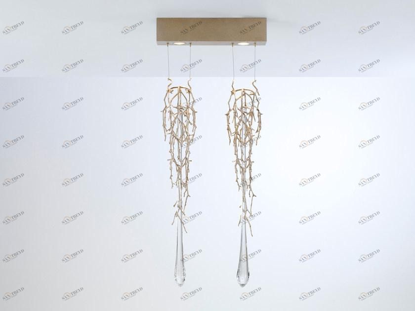 Serip Подвесной светильник из бронзы ручной работы Liquid Ct3313/2