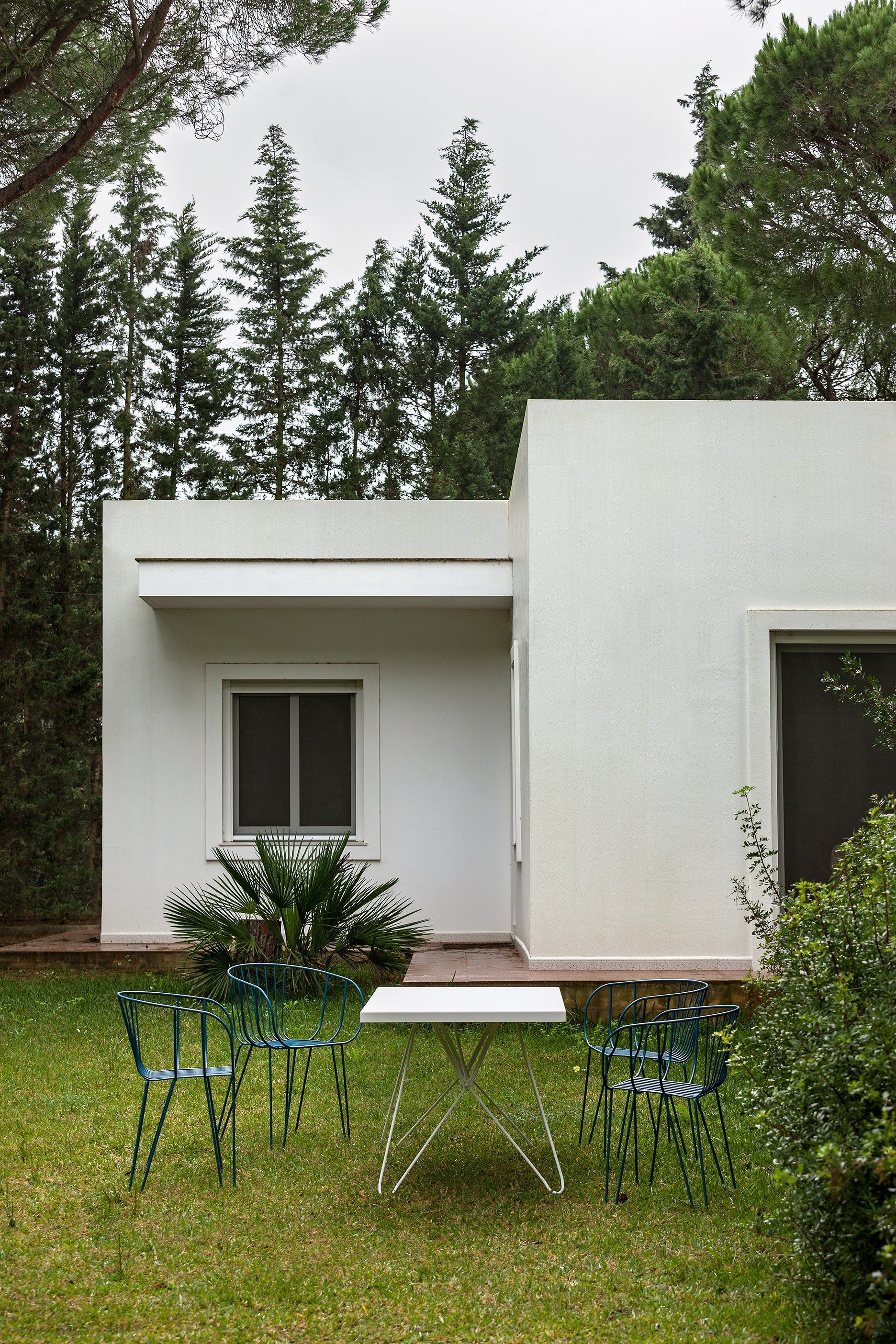 Штабелируемый садовый стул из оцинкованной стали iSimar оливковое дерево ARCH-00019547 - Вид №7