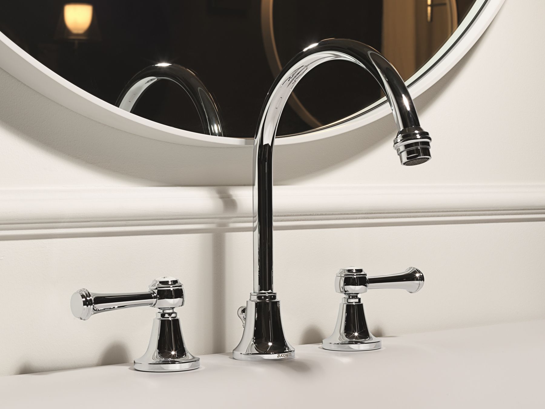 Смеситель для раковины с 3 отверстиями в классическом стиле Zucchetti ARCH-00097248 - Вид №1