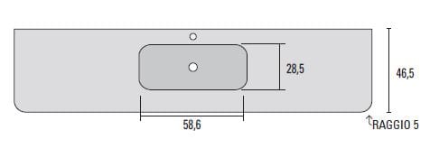 HPL одиночный подвесной умывальник с зеркалом Mobilcrab Infinity Round ARCH-00096816 - Вид №3