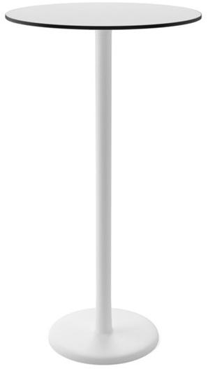 COLOS Круглый высокий стол из окрашенного металла и столешница из hpl Alfiere sun-id-1414388 - Вид №1