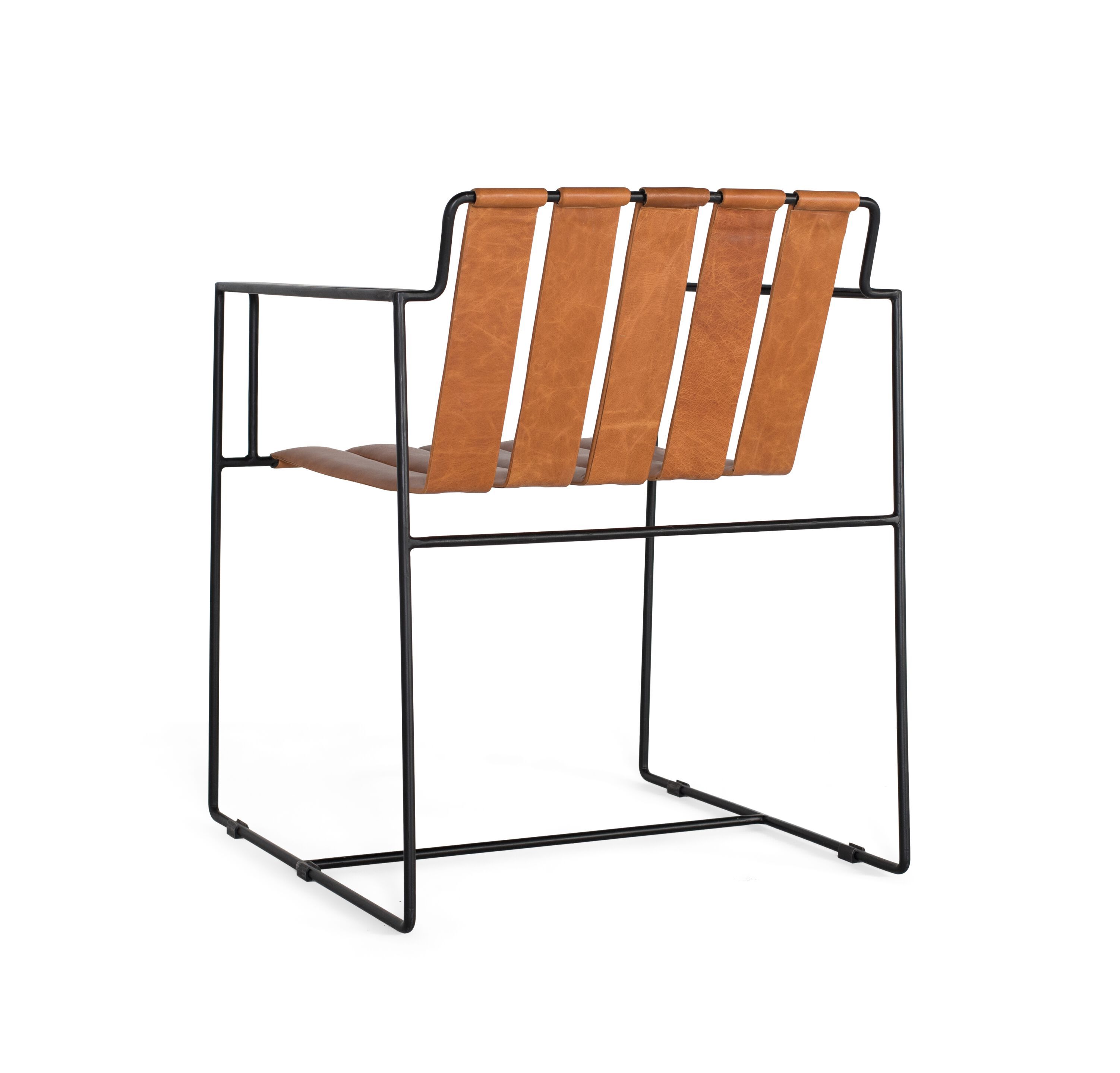 Кожаный стул с подлокотниками Giner y Colomer 1413 ARCH-00031807 - Вид №2