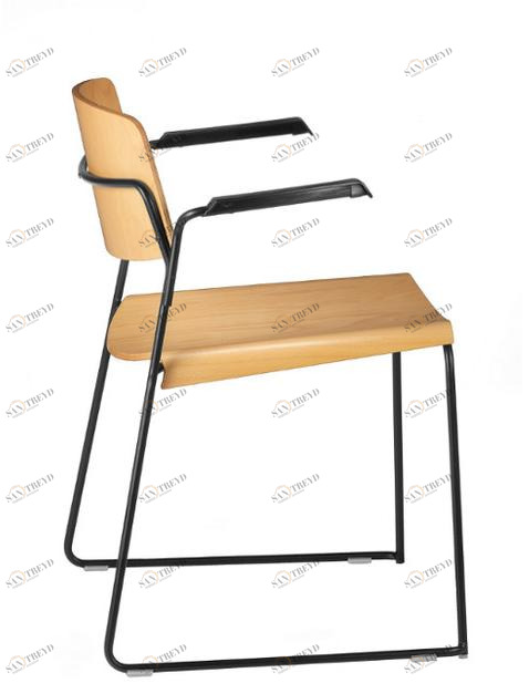TALIN Салазки стула из фанеры с подлокотниками для залов ожидания sun-id-1419113