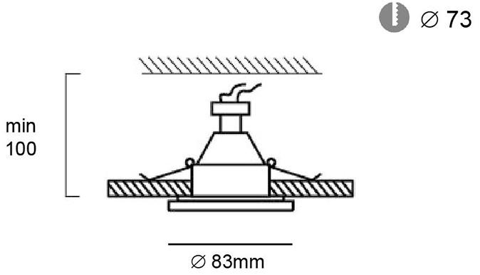 Terzo Light Встраиваемый алюминиевый светодиодный светильник  V4182900, v4182901  - Вид №2