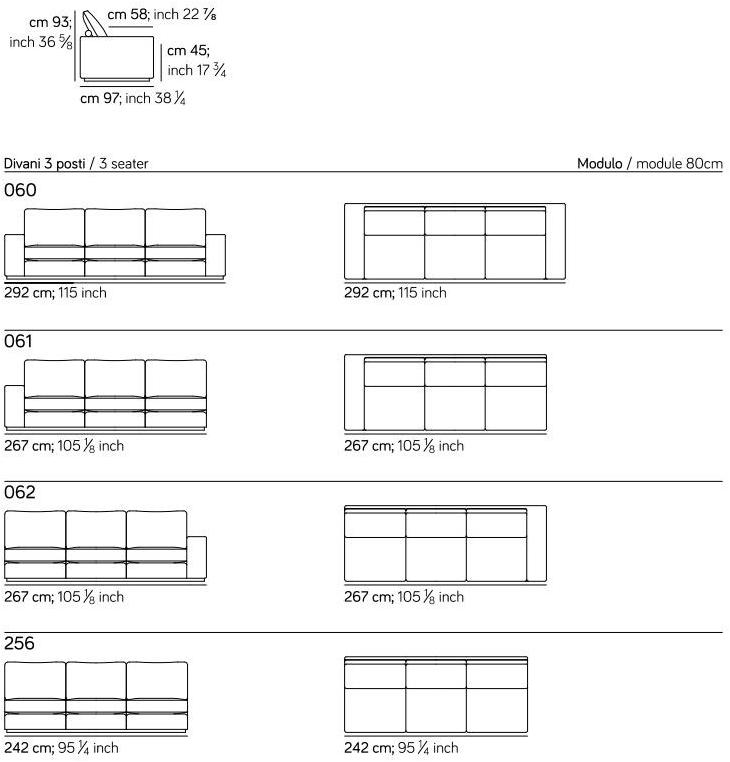 AMURA Угловой диван в ткани Murray 071+073+073+053+005 - Вид №5