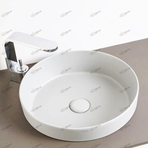 EJLASITWHITE Накладная раковина под столешницу  овальная Ceramica Cielo 