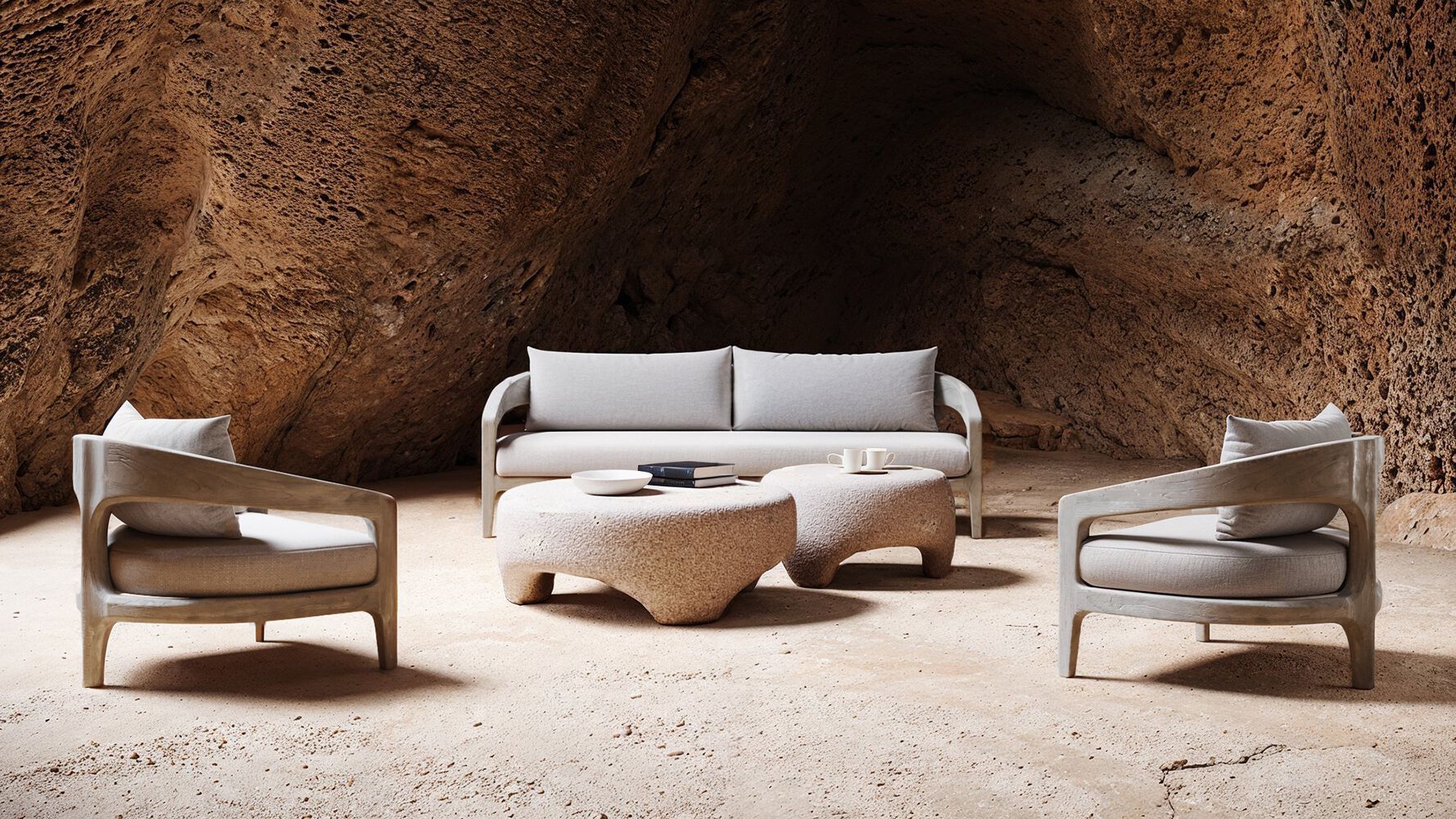 Тканевое садовое кресло с каркасом из тикового дерева SNOC Кит ARCH-00063748 - Вид №8