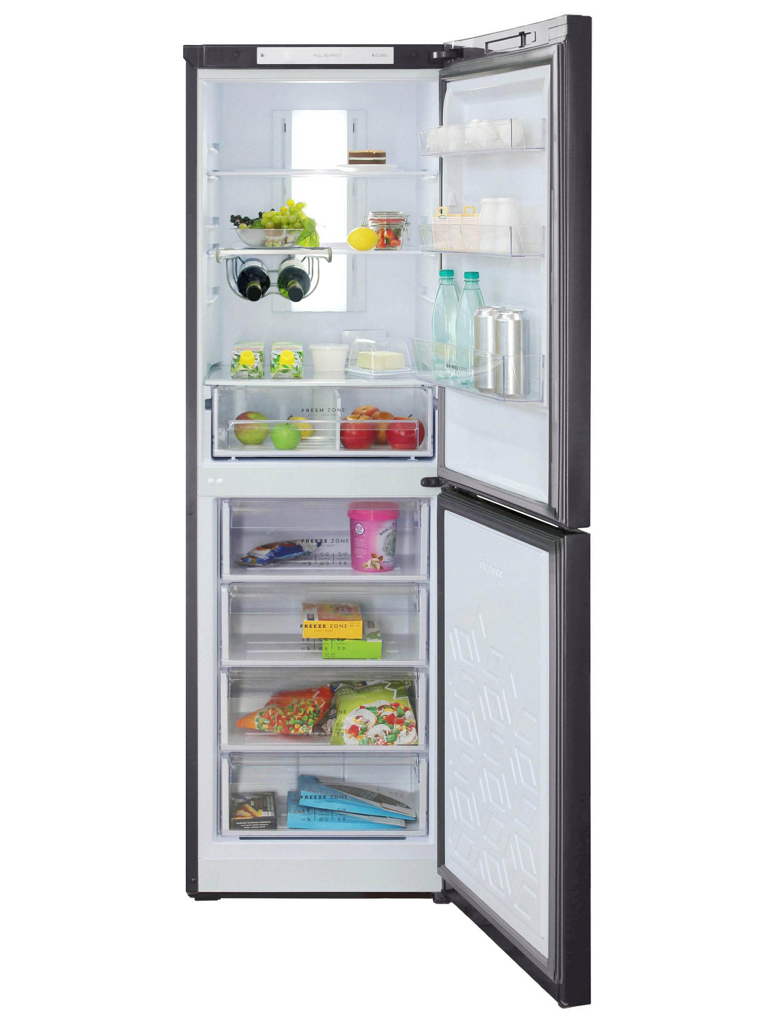 9081560 Холодильник с морозильником   Бирюса W940NF серый STDN-0003495 - Вид №5