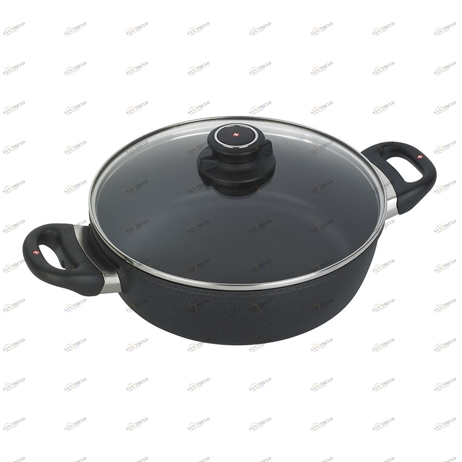 Сотейник индукционный Swiss Diamond со стеклянной крышкой, две ручки, Ø24 см XD6824IC