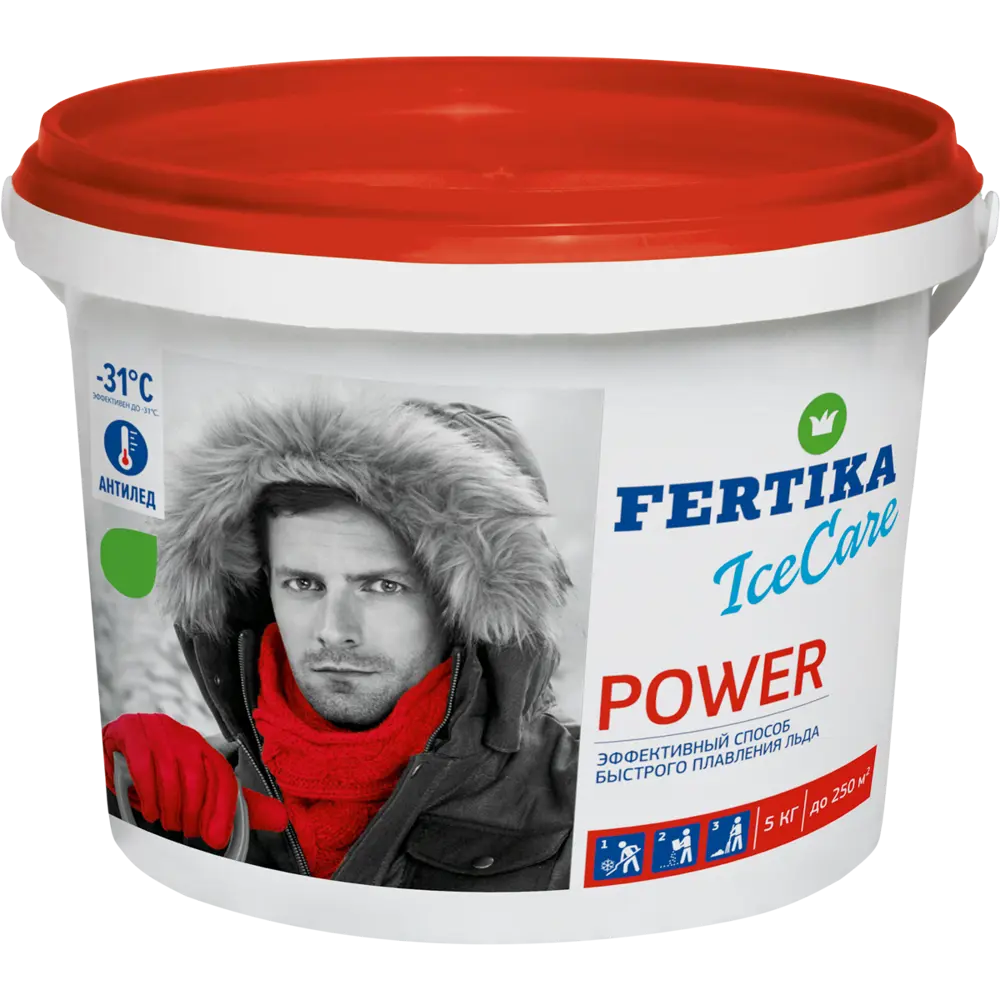 Противогололёдное средство Фертика Ice Care Power 5 кг 18455847 STLM-2171362 FERTIKA 