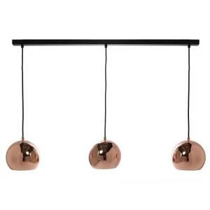 13602105001 Люстра ball, 3 плафона, 100х169 см, медь в глянце Frandsen