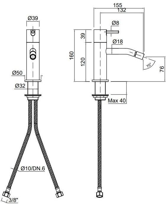 Antonio Lupi Design Смеситель для раковины, однорычажный, настольный, из нержавеющей стали Ayati Antoniolupi sun-id-1425894 - Вид №5