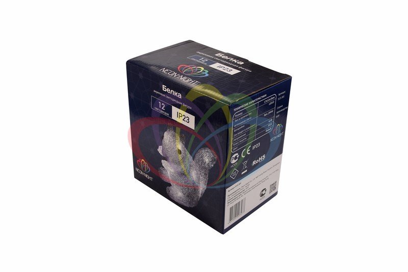 Светодиодная фигура "Белка" 18 см SUPERNW СВЕТОВЫЕ ФИГУРЫ 217551 Белый  - Вид №1