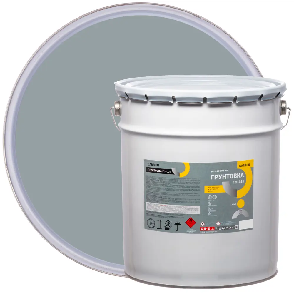 Грунтовка ГФ-021 Carbon серая 25 кг 82746275 STLM-2044707 
