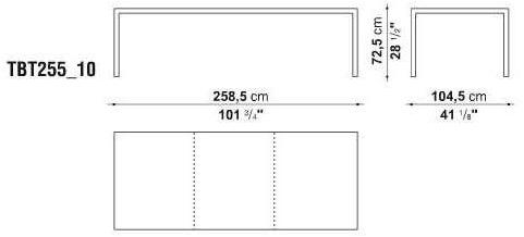 B&B Italia Прямоугольный стол из стали и дерева The table sun-id-1468410 - Вид №2