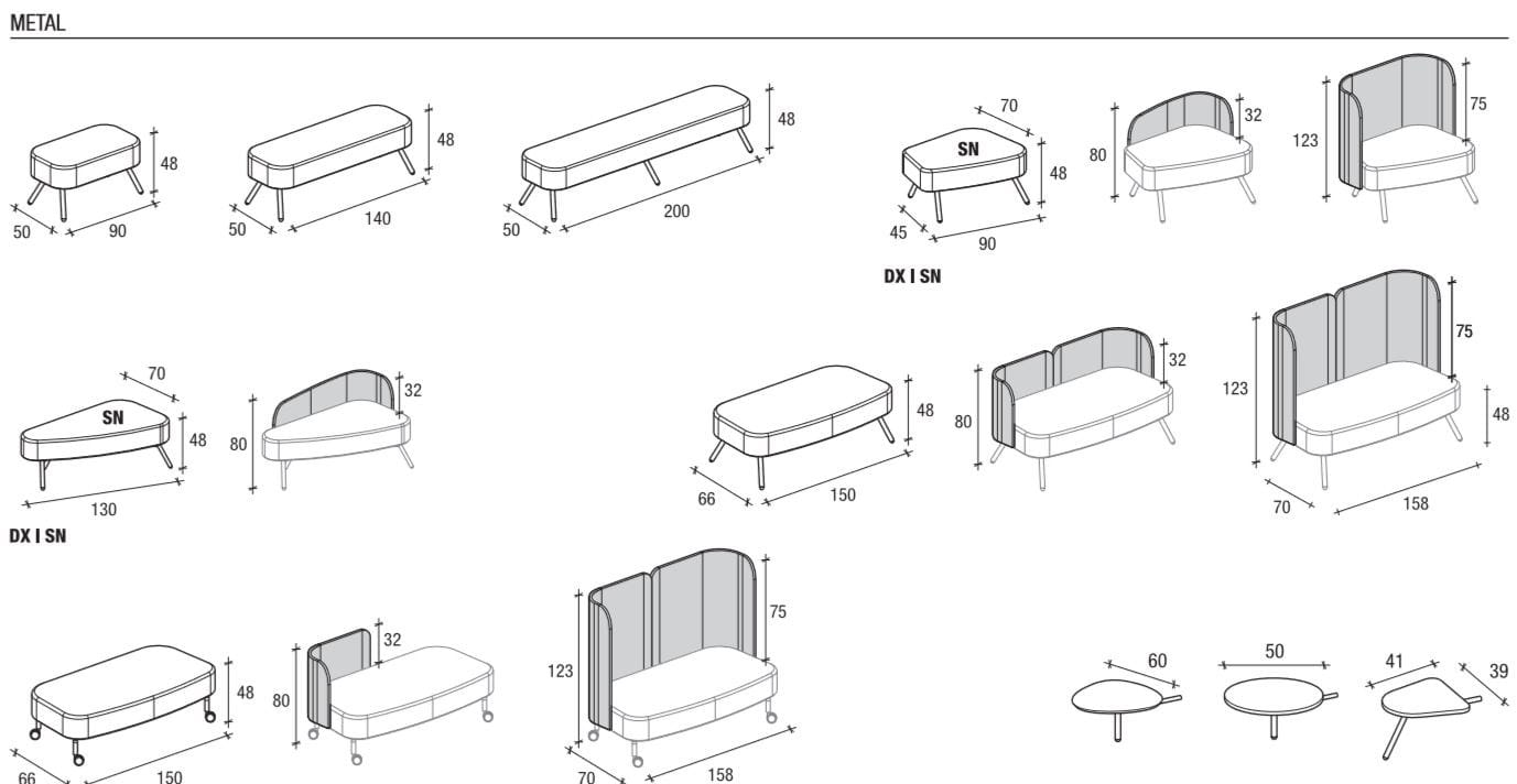 2-местный тканевый диван Sesta блог ARCH-00101709