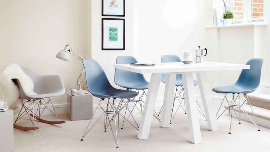 Стул Klassic DSR голубой (eames style) TASHOTI ДИЗАЙНЕРСКИЕ, EAMES STYLE 009791 Голубой  - Вид №1