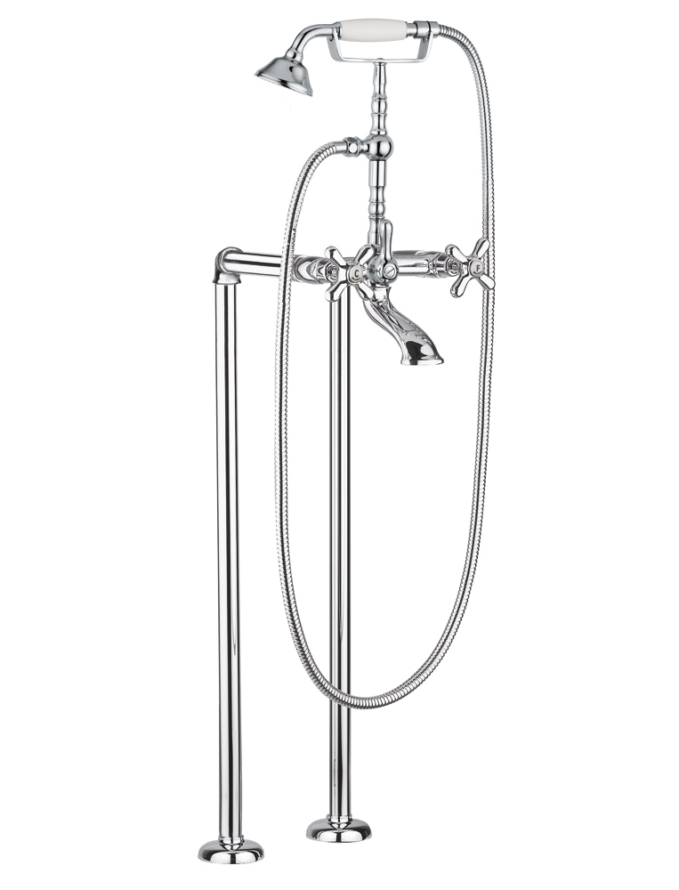 0701/40/26/C Bellosta Rubinetterie ВАННАЯ ГРУППА С НАПОЛЬНЫМ ФИТИНГОМ Charlotte