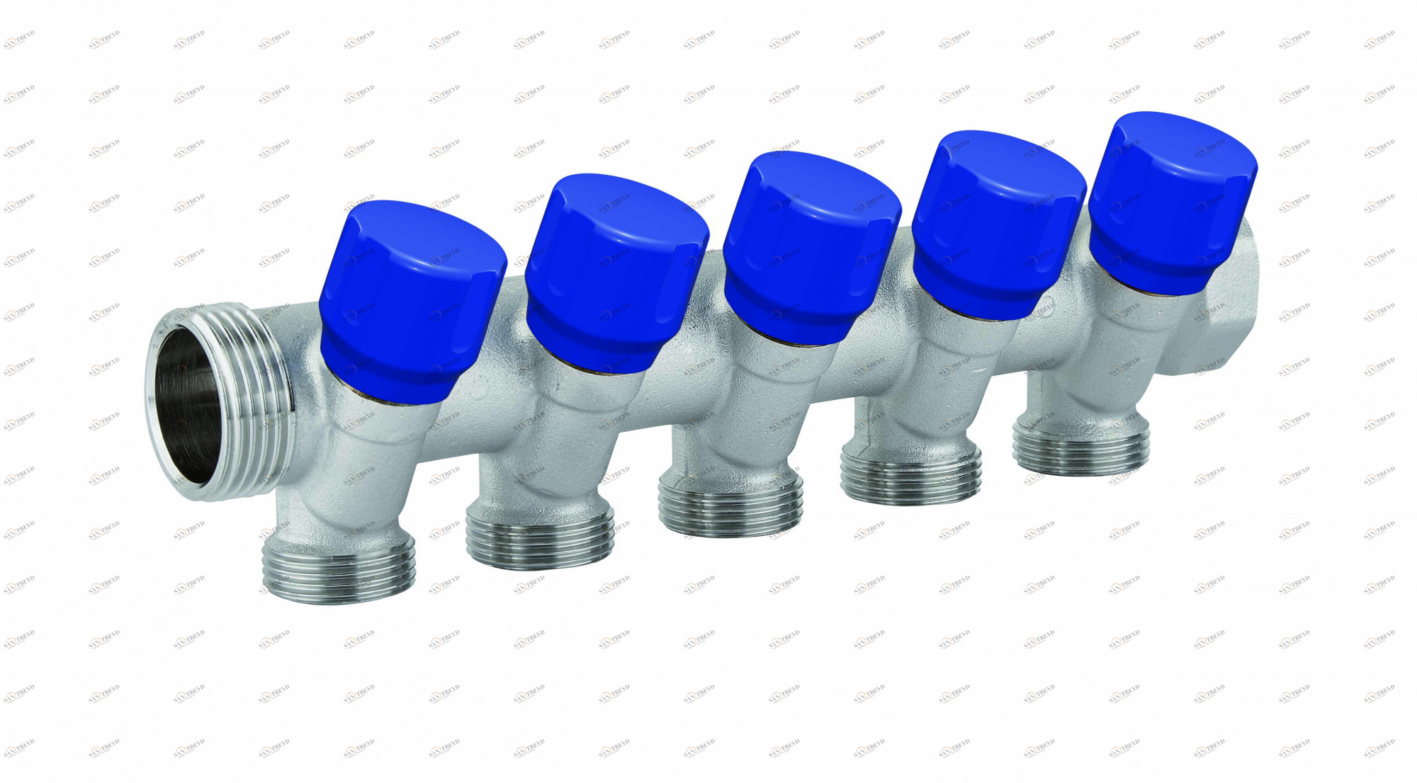 Carlo Poletti C325N02QB Коллектор сборный с регулировочным клапано. 4 ответвлений, межосевое расстояние 35 мм 