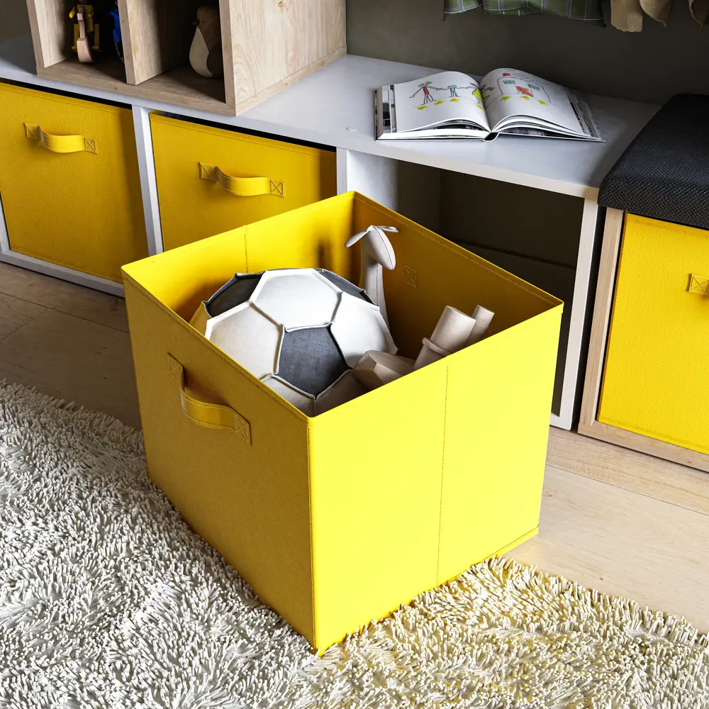 Spaceo KUB Banana: Желтый складной короб для систем хранения 81990632