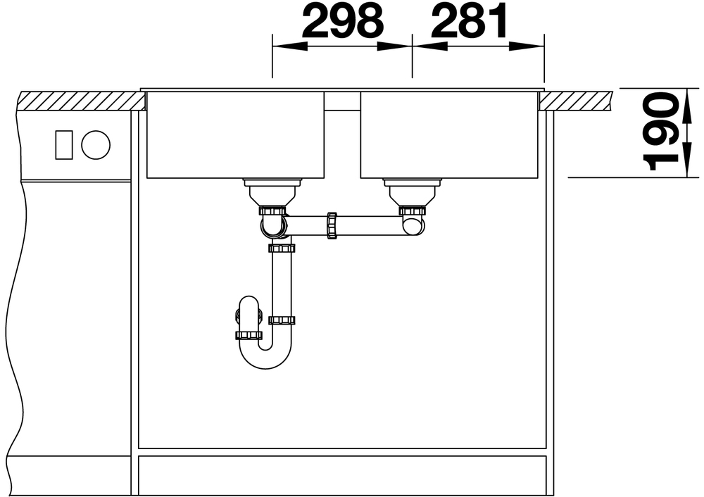 516677 Кухонная мойка Blanco Zia 9 алюметаллик  Blanco Zia Алюметаллик - Вид №3