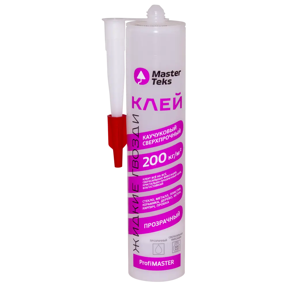 Каучуковый клей Masterteks для сверхпрочного монтажа 300 г 84388069 STLM-0048935