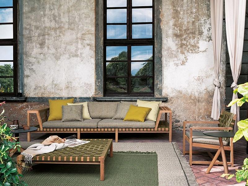 RODA Садовое кресло из тика с подлокотниками Network sun-id-1508932 - Вид №1