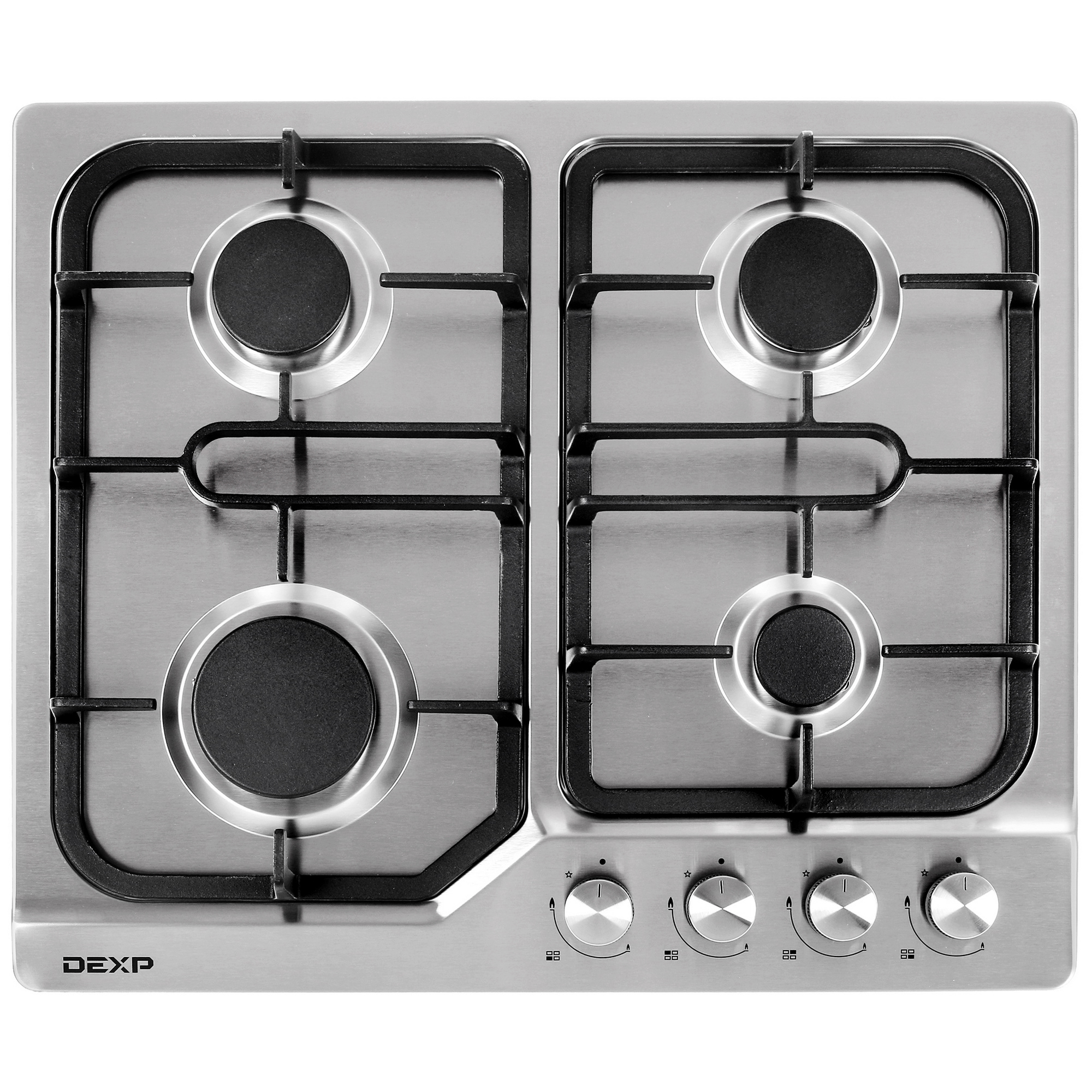 4714670 Газовая варочная поверхность DEXP 12M4GT SS STDN-0082223