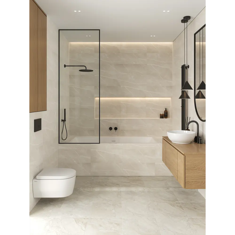 Настенная плитка Gracia Ceramica Breeze 25x60 см 1.2 м² глянцевая цвет бежевый STLM-2055848 - Вид №3